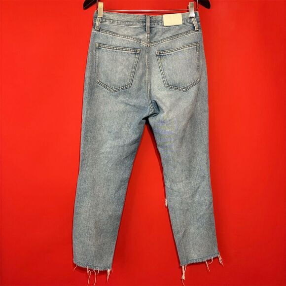 Pistola Women's High-Rise Distressed Jeans Blue Size 26 Light Wash - Picture 3 of 8